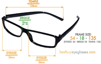 Ray Ban Frame Size Chart